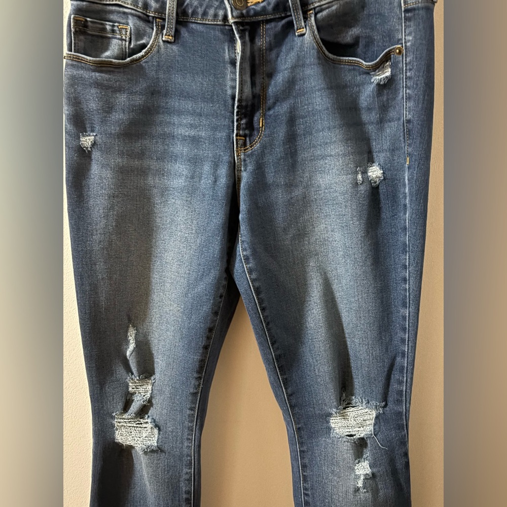 Old Navy Pop Icon Skinny Jeans Distressed Women Size 8 - Picture 3 of 8
